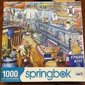 Springbok 1000 Piece Jigsaw Puzzle “The Bait Shop”